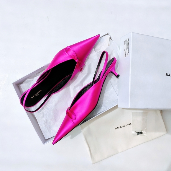 💯🎁Balenciaga💕Knife Slingback Mules Pumps - Picture 7 of 12